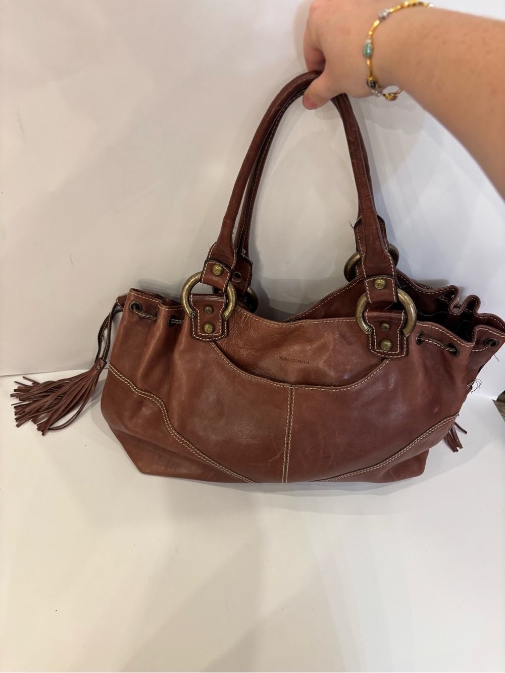 Vintage brown y2k Francesco Biasia bag